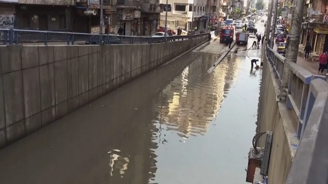 Intense Heat and Unpredictable Rainfalls Weather Conditions in Cairo