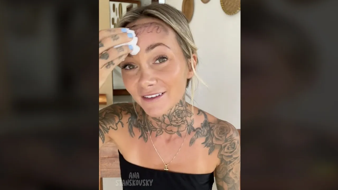 TikTok Star Ana Stanskovsky's Hoax Tattoo Sparks Online Frenzy