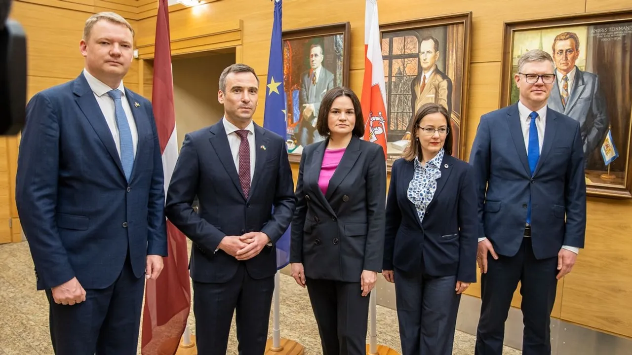 Belarusian Opposition Leader Calls for Support at Latvian Ministry Meeting