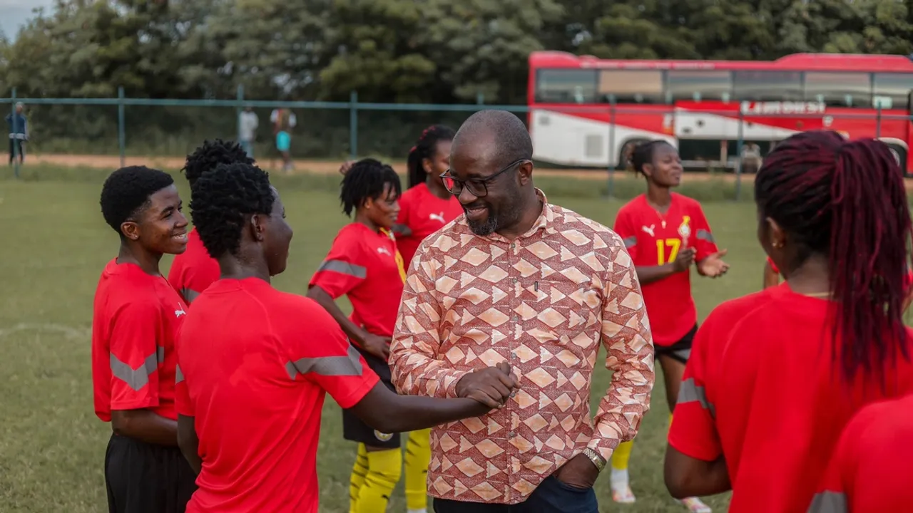 Ghana Football Association President Visits Black Queens Ahead of Africa Cup Qualifiers