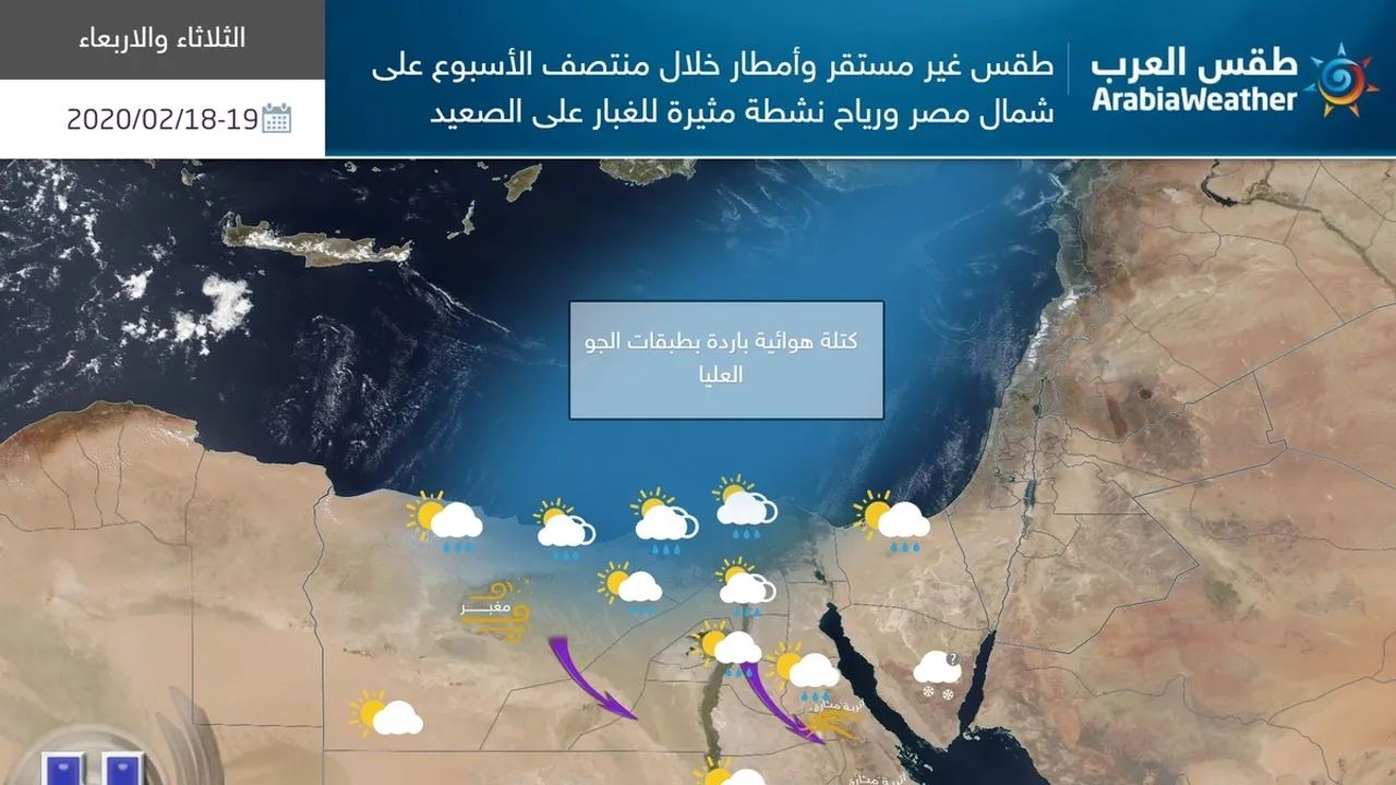 Egypt's Weather Forecast: A Pleasant Day Ahead for November 29, 2023
