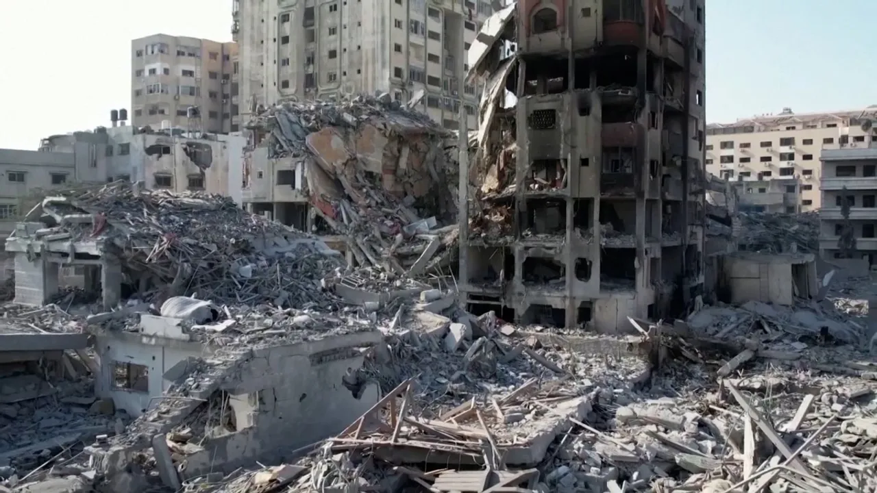 Drone Images Reveal Stark Contrast in Gaza Before and After Israeli Attack