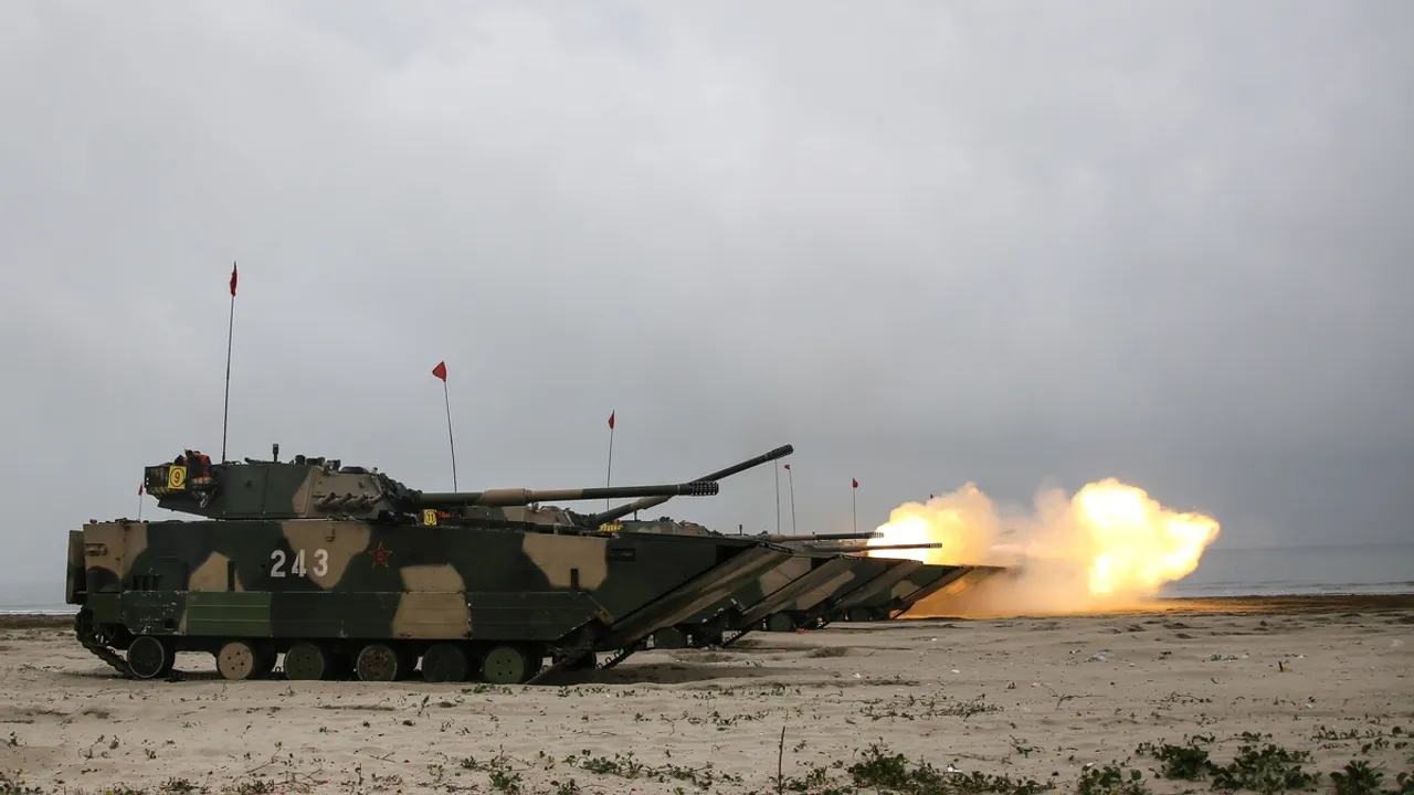 China Flexes Military Muscle with Norinco Type 05 in Recent Exercise