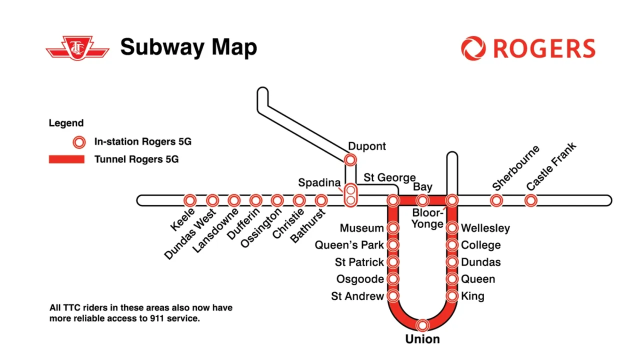 Rogers Activates Cellular Service at All TTC Subway Stations
