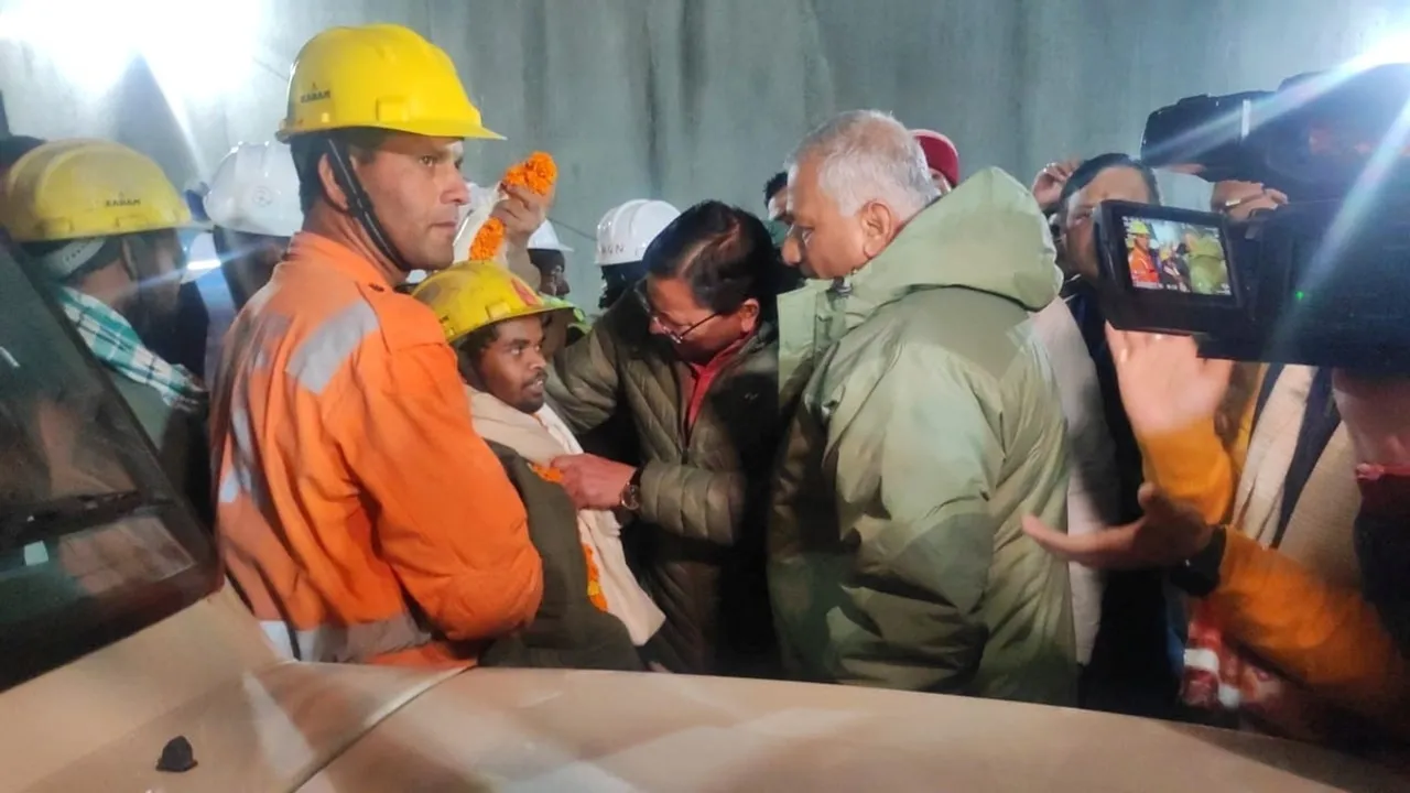 Trapped Workers in Uttarkashi Rescued: Set to Undergo Medical Observation