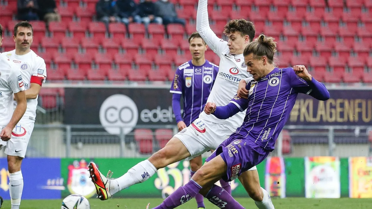 Austria Wien and Klagenfurt End in Exciting 2:2 Draw