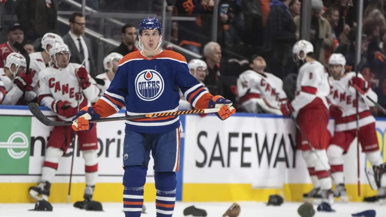 Zach Hyman's Hat-trick Powers Edmonton Oilers to a 6-1 Victory Over Hurricanes