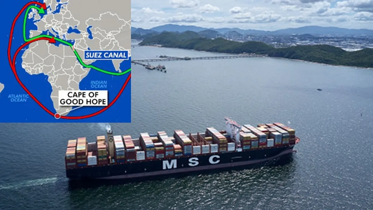MSC Ceases Operations Through Suez Canal Amidst Threats From Yemen