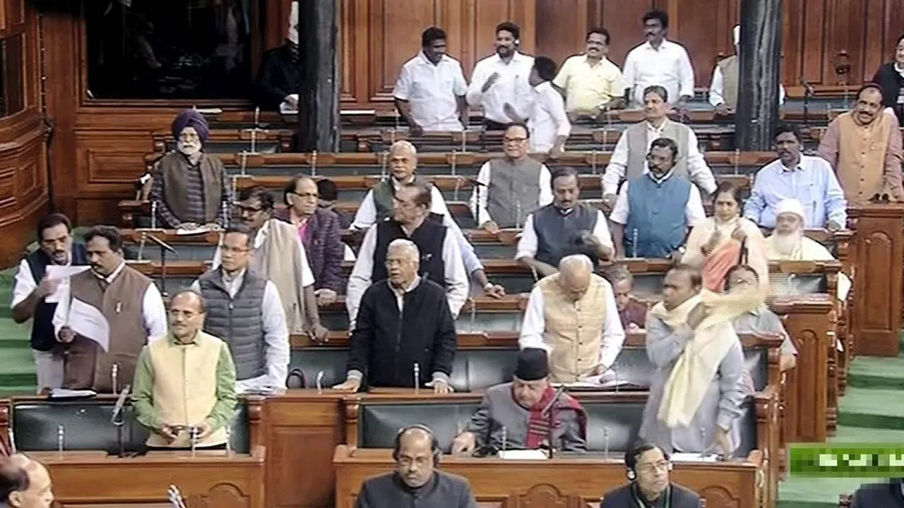 Congress MPs Walkout From Parliament Following Controversial Remarks by Amit Shah