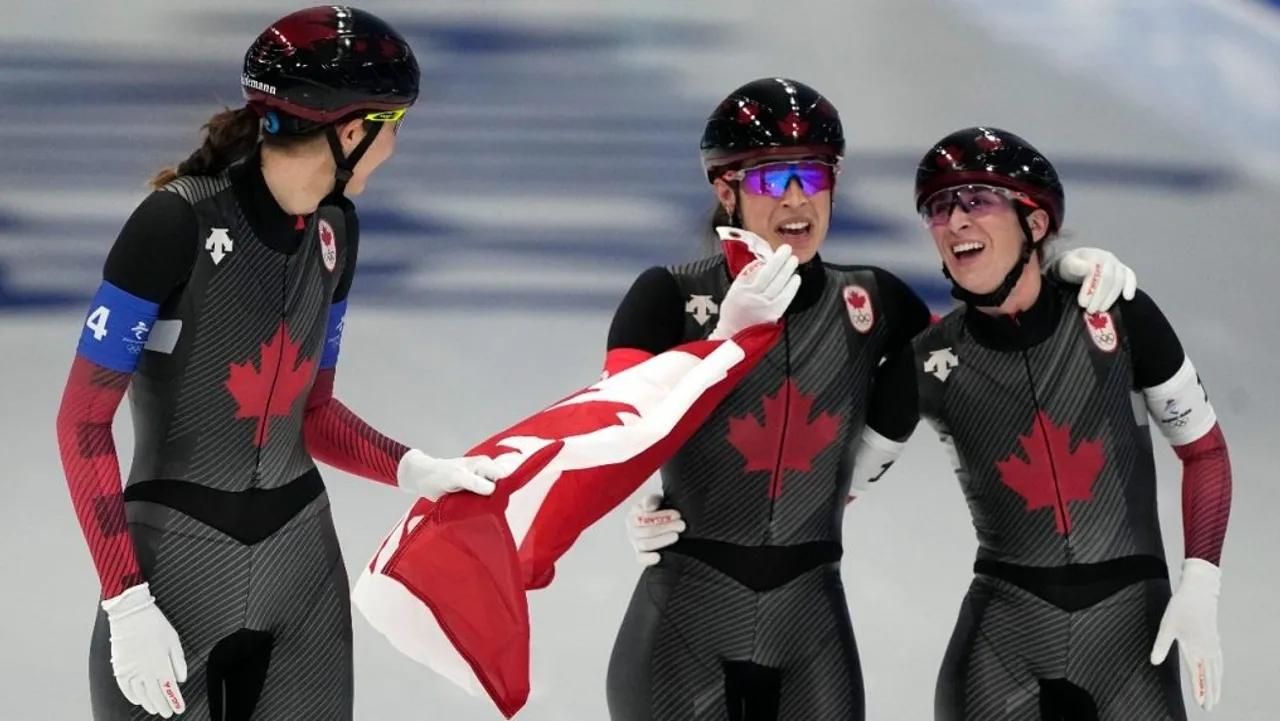 Canada Clinches Gold and Bronze at Short Track Speedskating World Cup