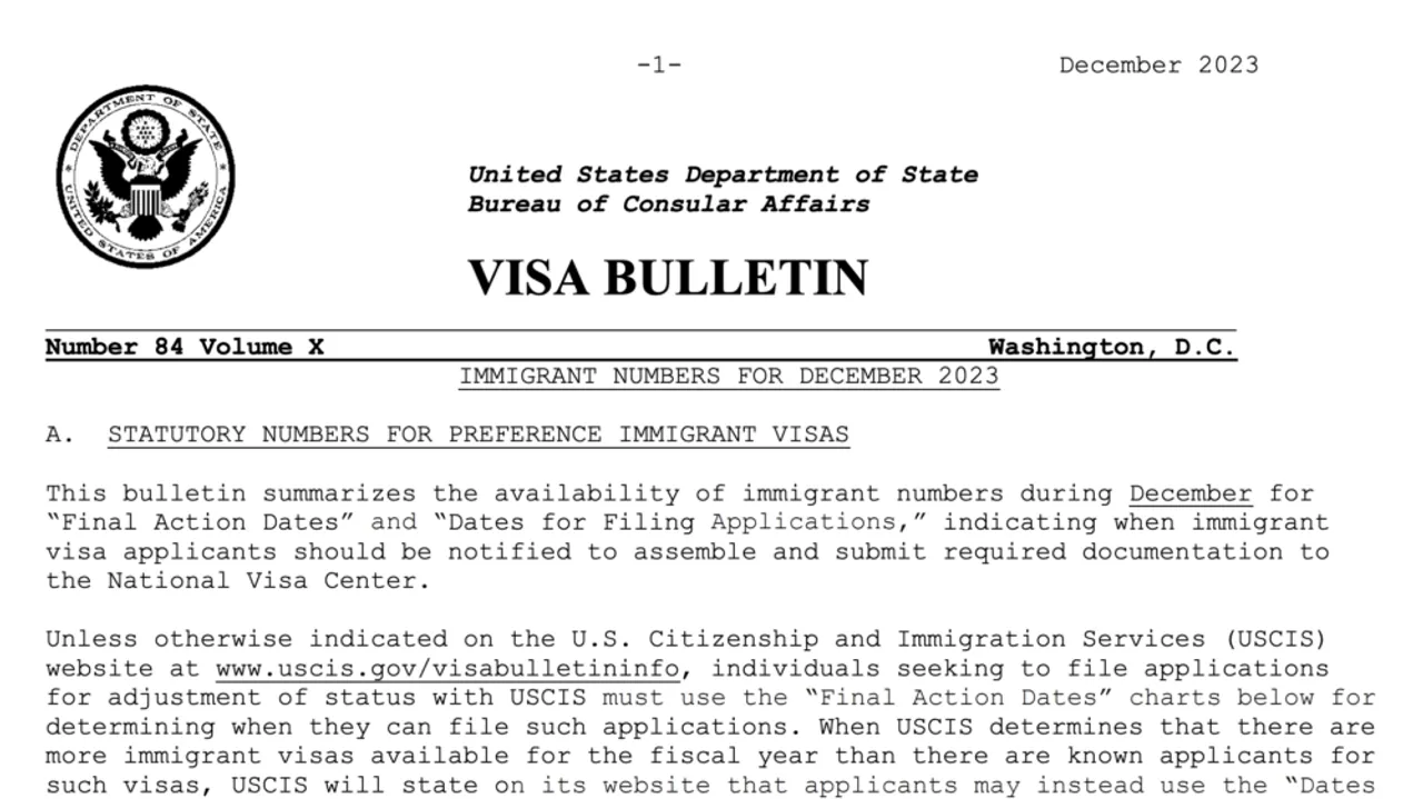 Major Overhaul in U.S. Visa Bulletin 2024 A New Path for Aspiring