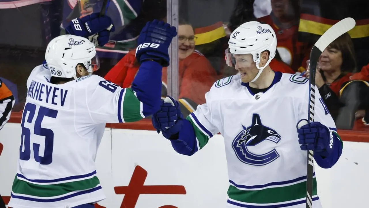 Vancouver Canucks Triumph Over Calgary Flames in NHL Game