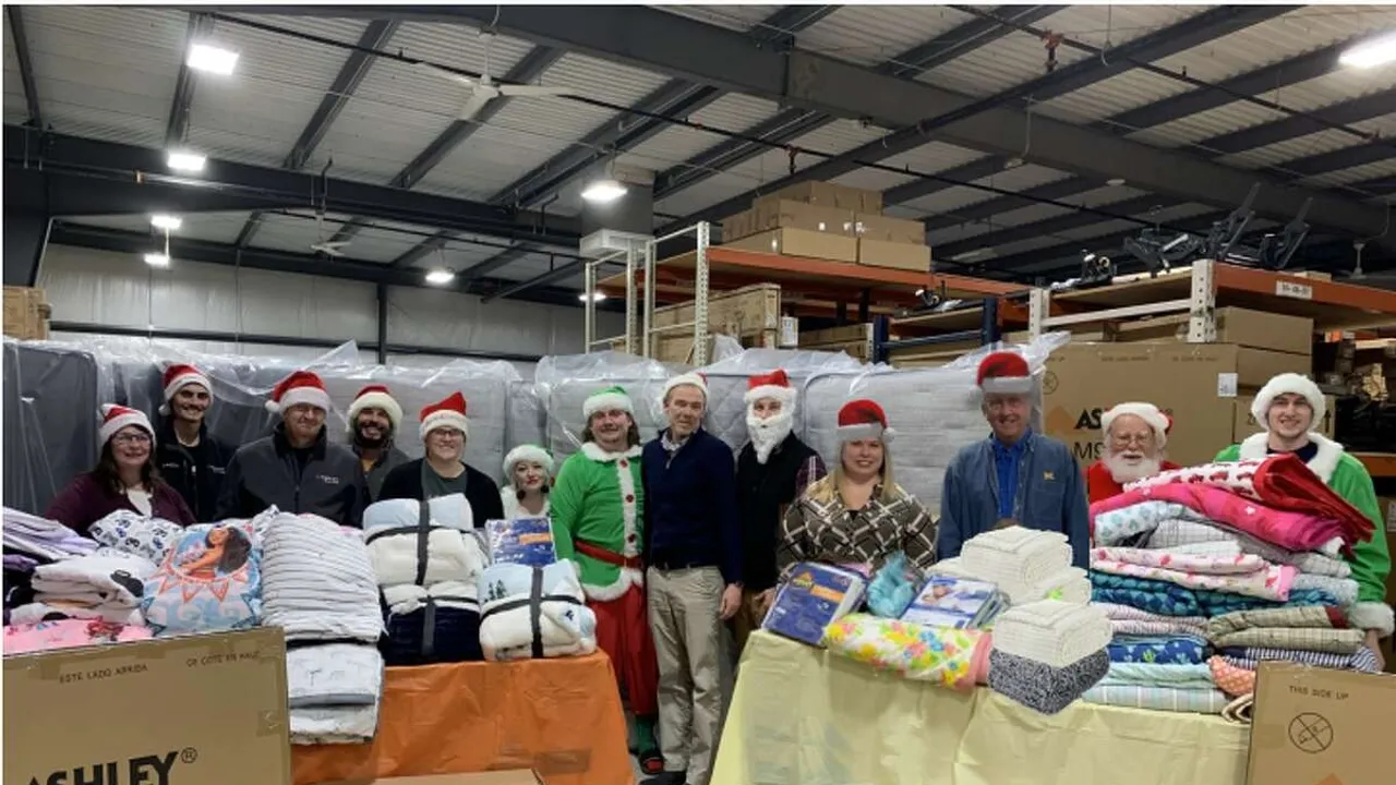 Ashley Homestore in Bad Axe Sets Record in Annual Bed Donation Program