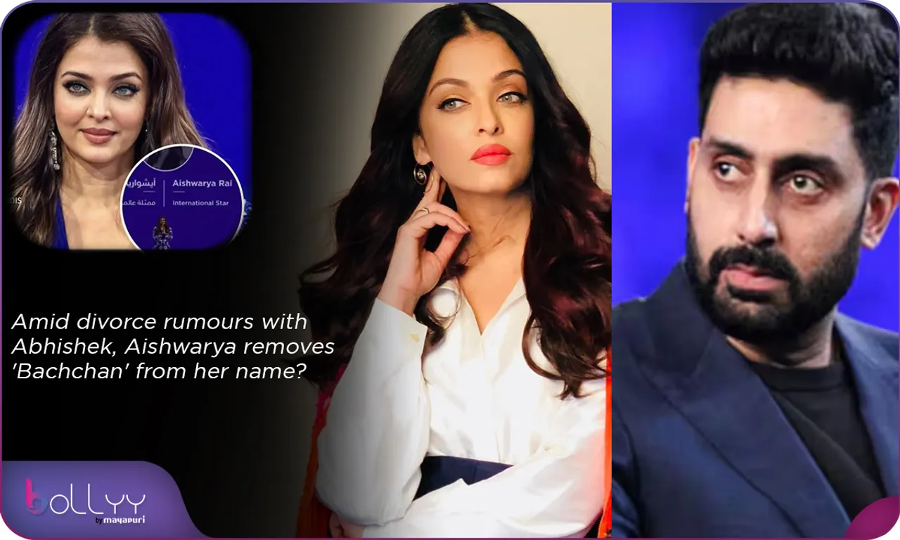 Amid divorce rumours with Abhishek, Aishwarya removes 'Bachchan' from her name