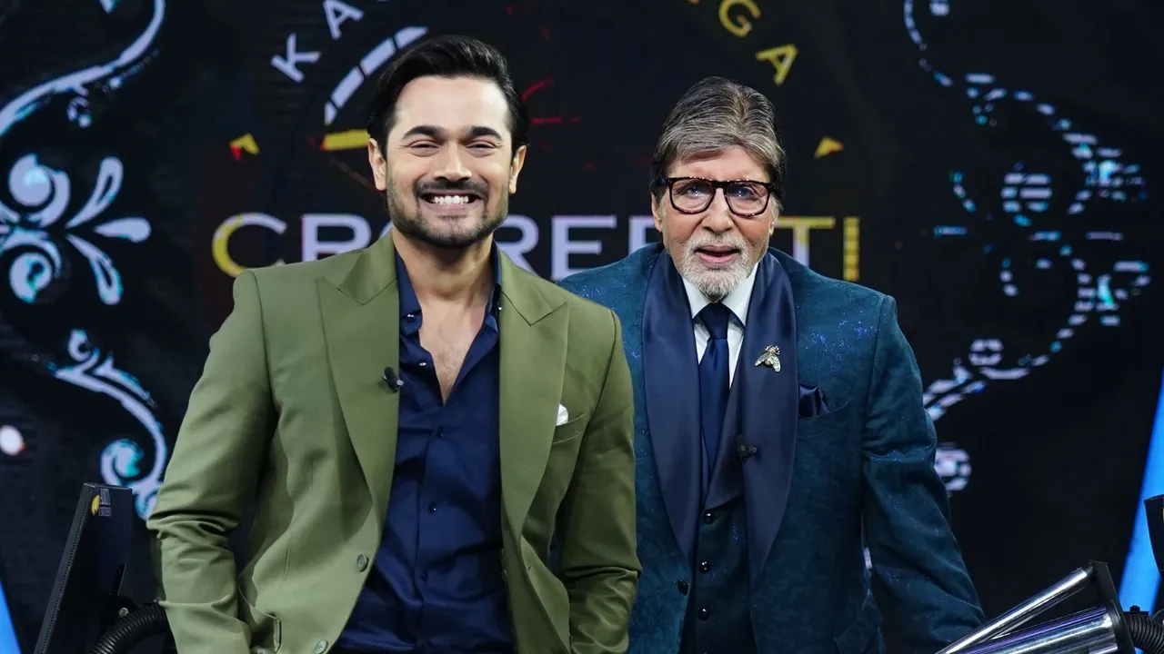 Bhuvan Bam Shares BTS Stills with Amitabh Bachchan from Kaun Banega Crorepati Shoot