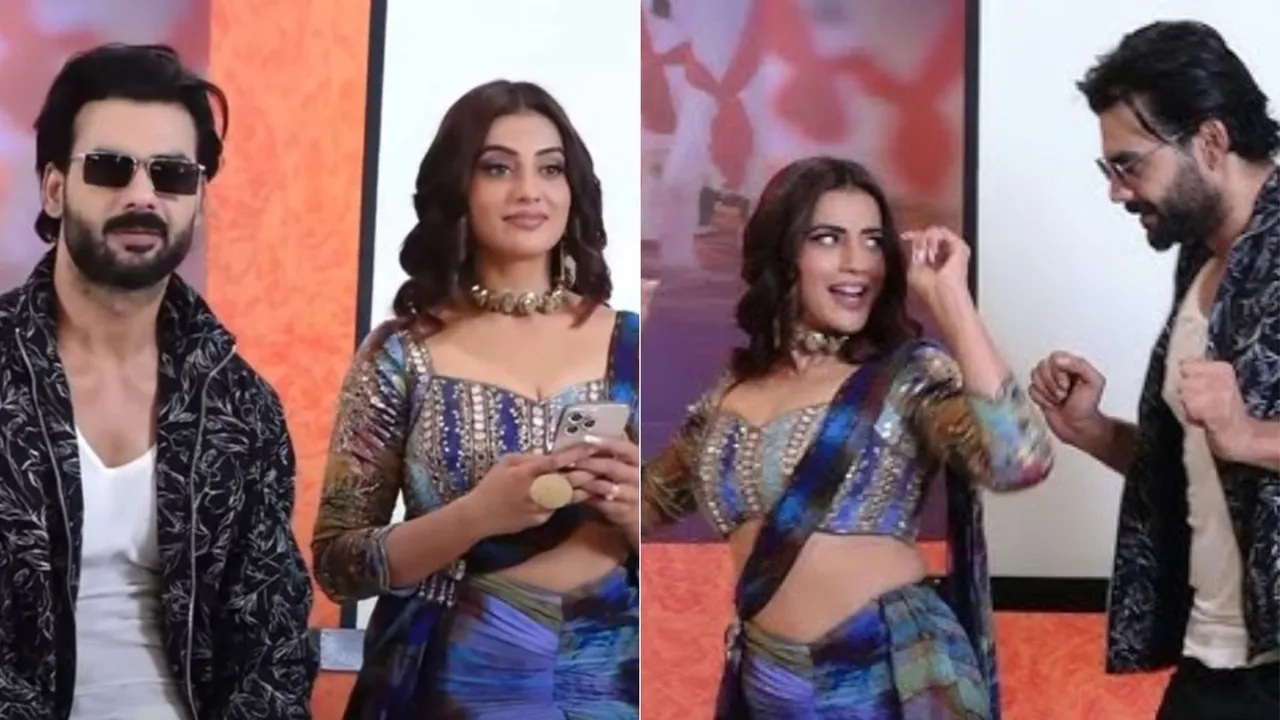 Bhojpuri Actress Akshara Singh and Vishal Aditya Launch Holi Song 'Jogira Sa Ra Ra'