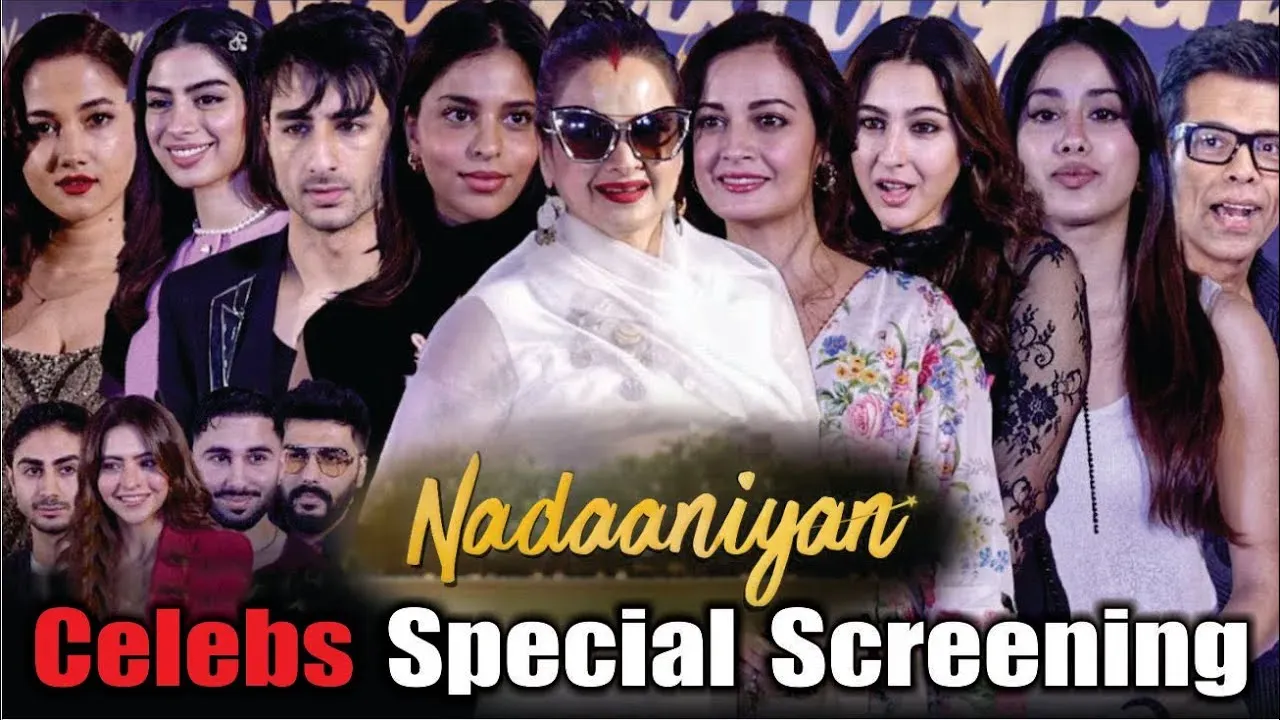 Nadaaniyan Special Screening-  Bollywood Celebrities Attend the Star-Studded Event
