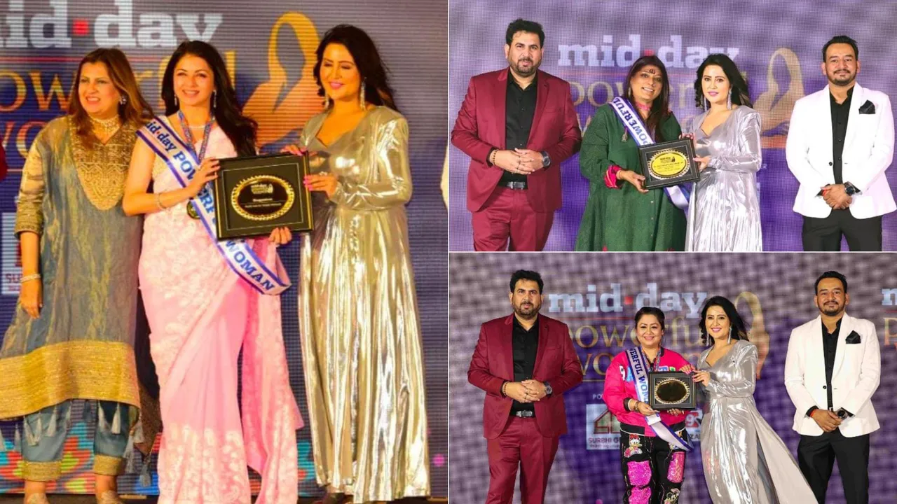 Charismatic Amruta Fadnavis honors 'female-star-achievers' at the Mid-Day Power Woman Awards 2025