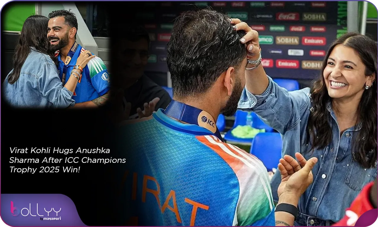 Virat Kohli Hugs Anushka Sharma After ICC Champions Trophy 2025 Win!