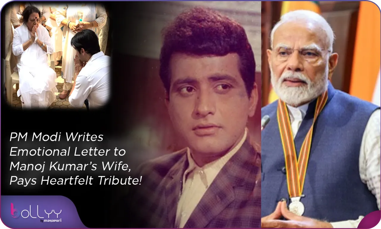 PM Modi Writes Emotional Letter to Manoj Kumar’s Wife, Pays Heartfelt Tribute!