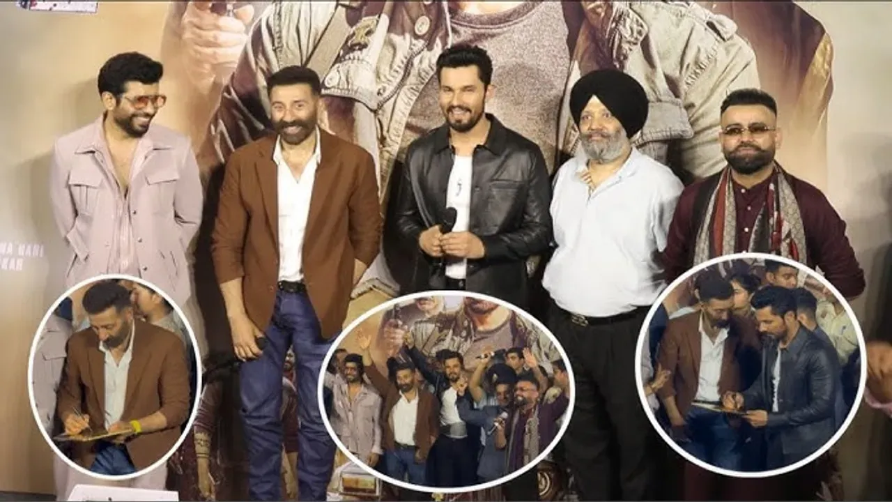 Jaat Movie Promotion Sunny Deol, Randeep Hooda & Vineet Kumar Singh Shine at Delhi Event