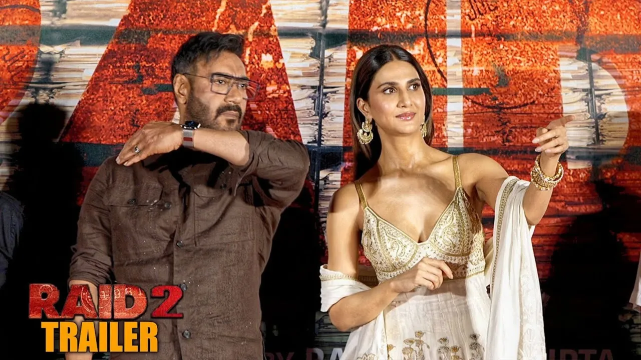 Raid 2 Trailer Launch Ajay Devgn & Vaani Kapoor Dazzle at Mumbai Event