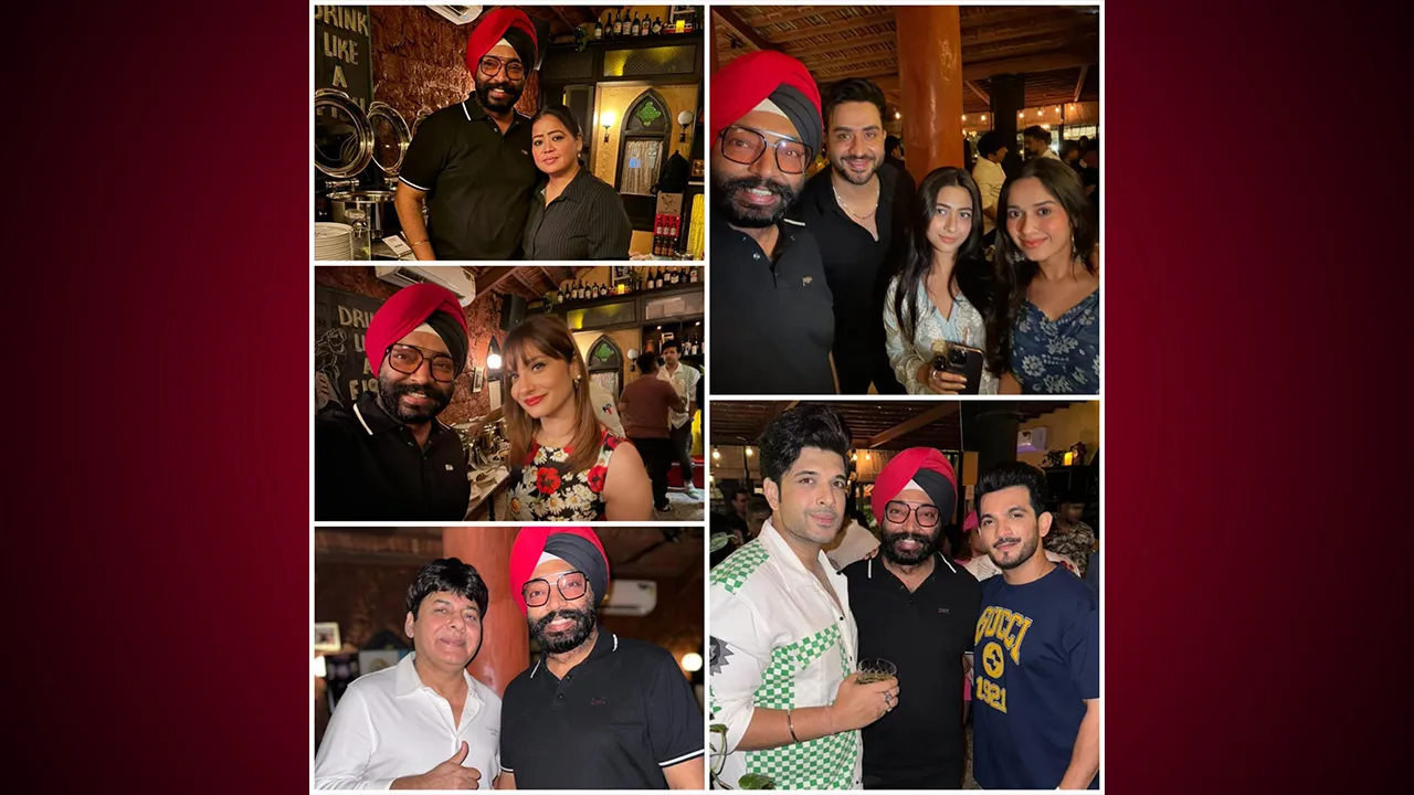 Chef Harpal Singh Sokhi Parties with 'Laughter Chefs' Cast