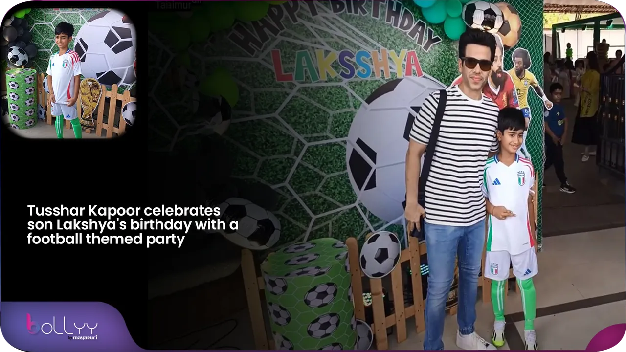 Tusshar Kapoor celebrates son Lakshya's birthday with a football themed party