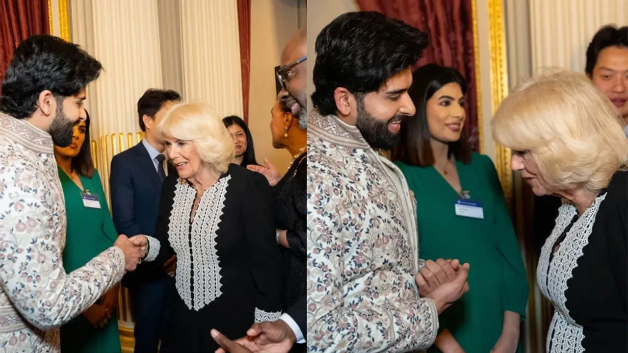 Darasing Khurana met Queen Camilla in London