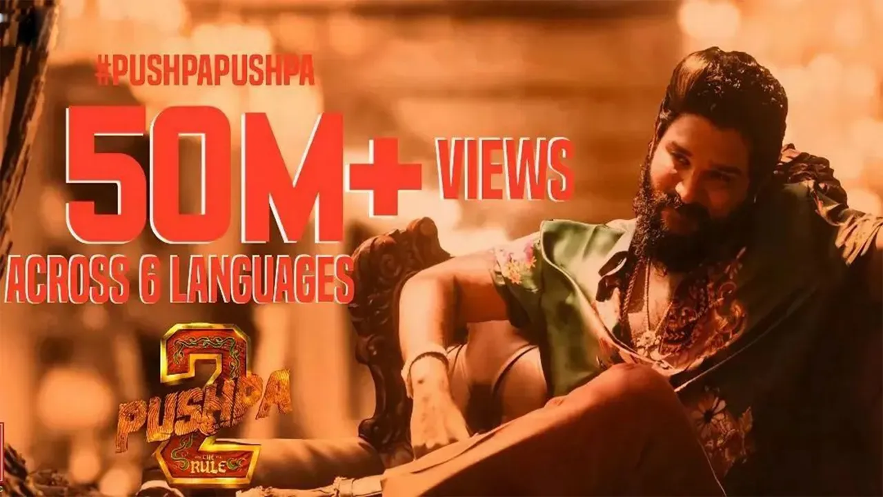 Rockstar DSP's 'Pushpa Pushpa' Hits 50M Views in Days