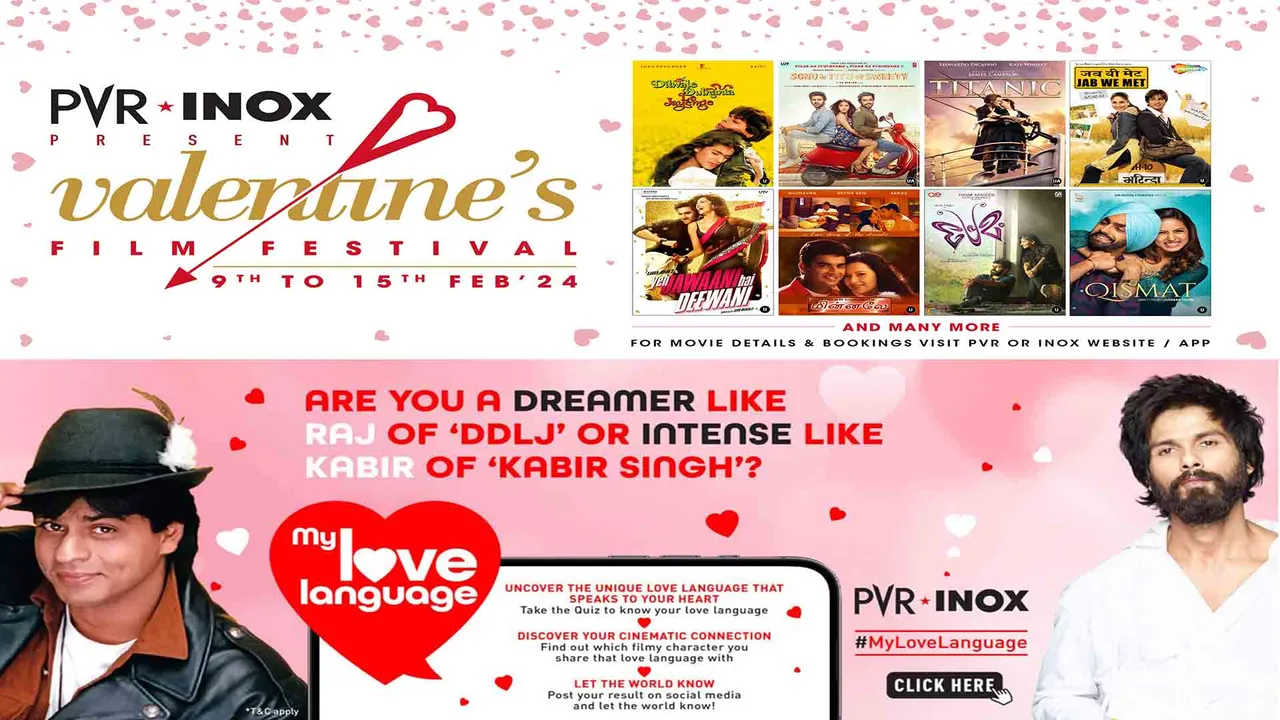 PVR INOX Love Celebration Movies, AI Game & Offers