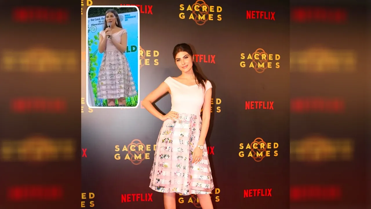 Elnaaz Norouzi Promotes Sustainability in 'Sacred Games' Premiere Outfit