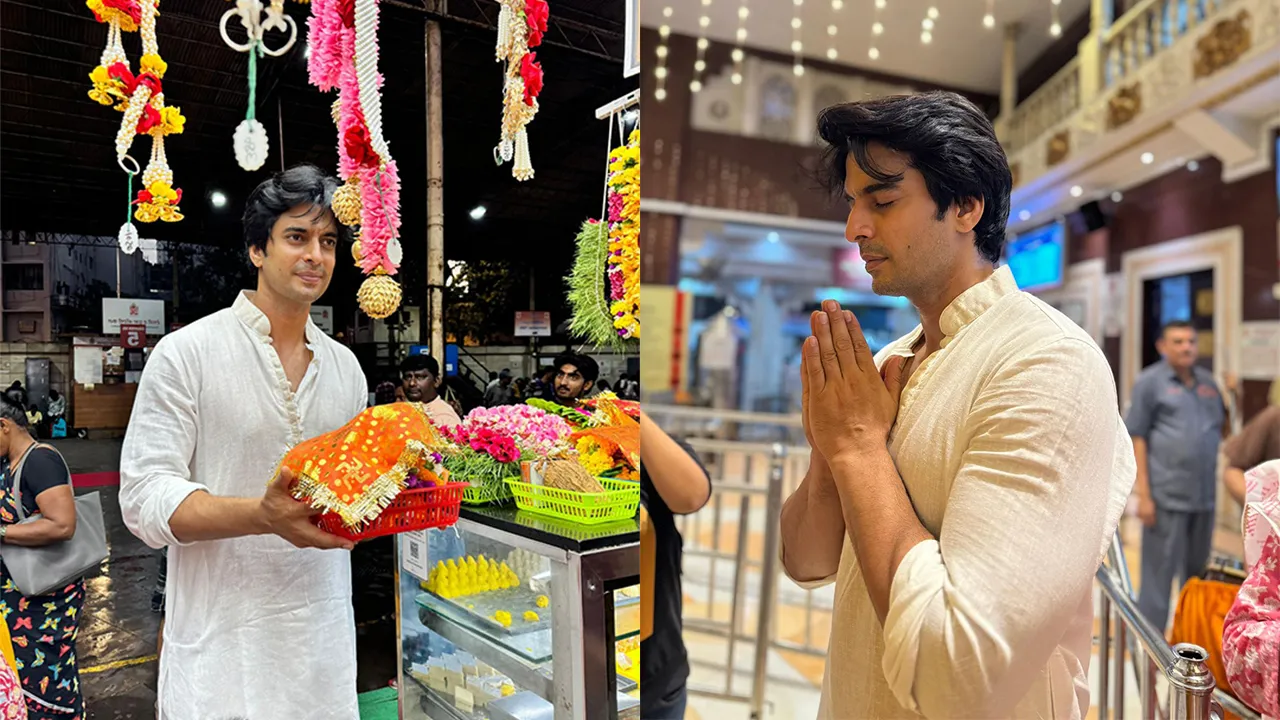 Gashmeer Mahajani Prays for Strength at Siddhivinayak Temple