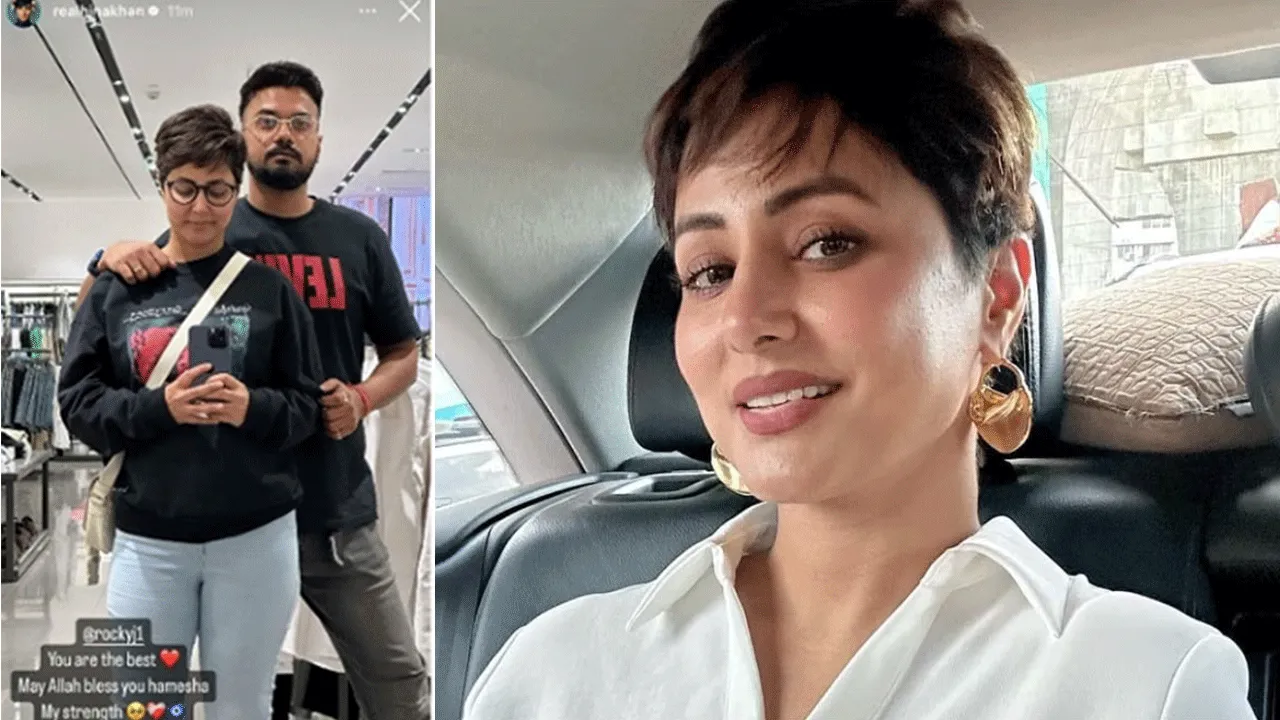 Hina Khan, who is battling cancer, calls boyfriend Rocky her strength!