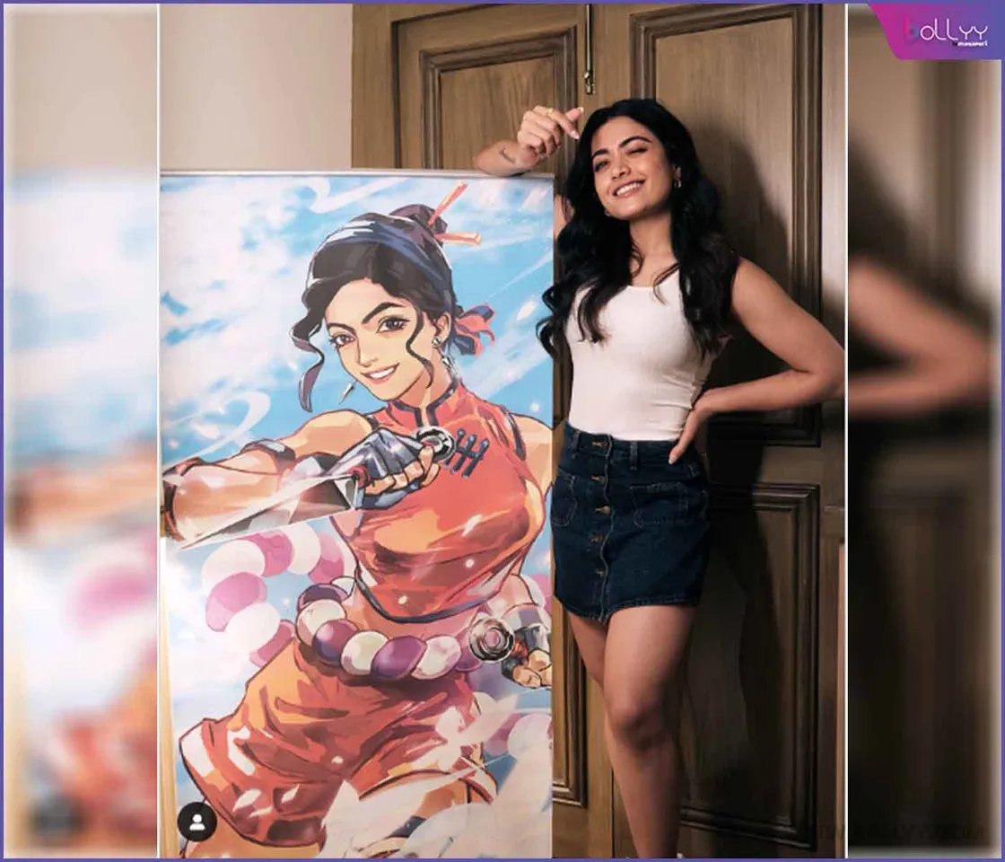 Rashmika with her Anime Avatar