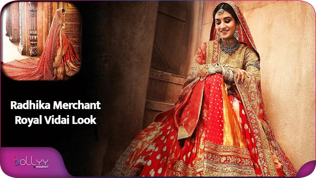Gujarati Tradition Elevates Radhika Merchant's Vidaai Outfit
