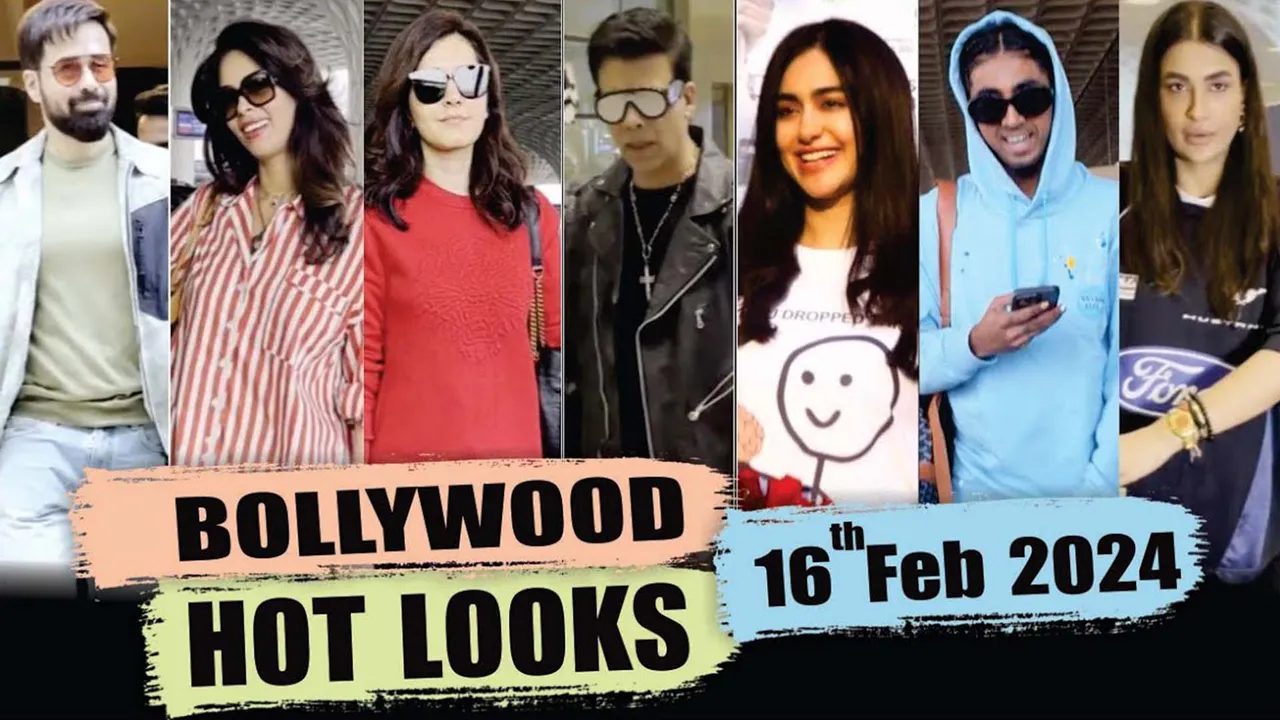 Adah Sharma, Mc Stan, Karan Johar & Other Bollywood Celebs Spotted Today  16th Feb 2024  10 PM