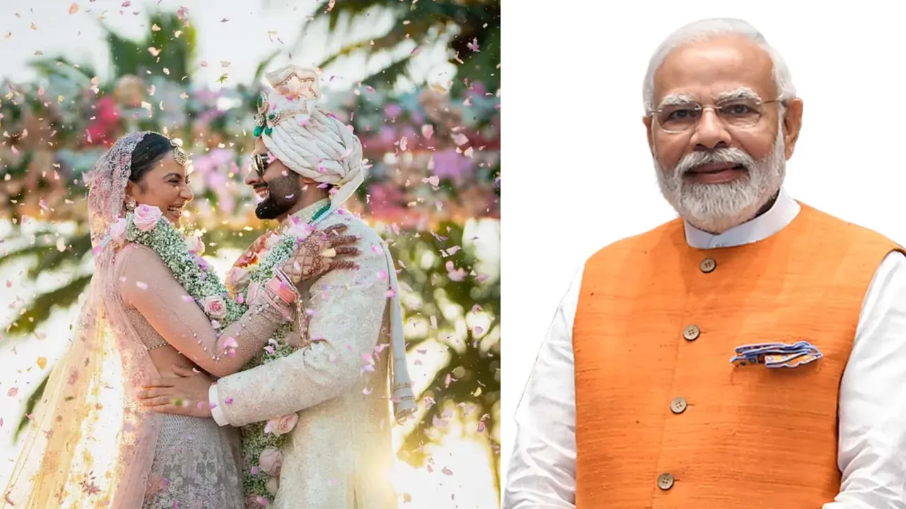 PM Modi congratulated Rakul Preet Singh-Jackie Bhagnani on their Marriage.