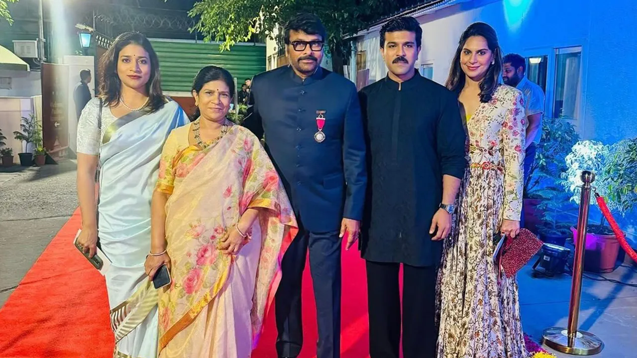 Ram Charan celebrates Father Chiranjeevi's Padma Vibhushan award