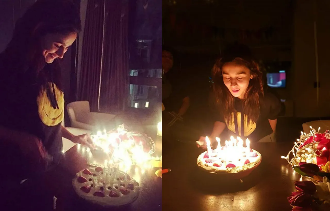 ALIA BHATT CUTS HER BIRTHDAY CAKE ON THE SETS OF BRAHMASTRA