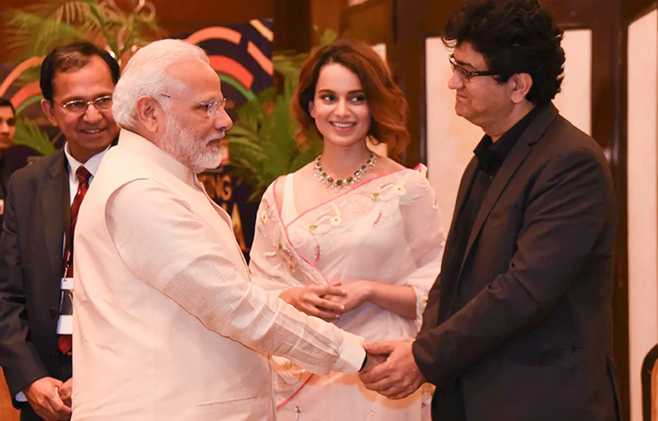 KANGANA RANAUT AND PRASOON JOSHI MEET PM NARENDRA MODI