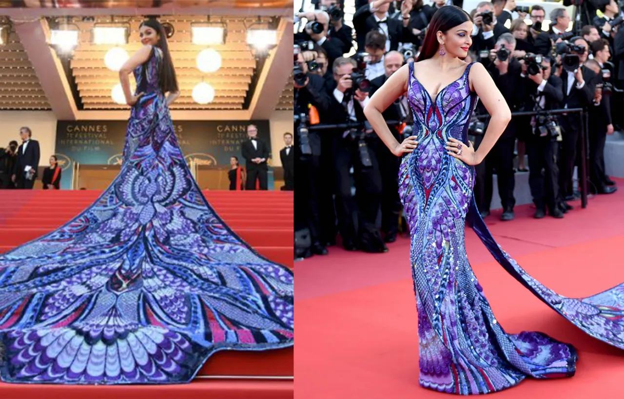 AISHWARYA RAI'S BUTTERFLY DRESS AT CANNES TOOK 3,000 HOURS TO MAKE