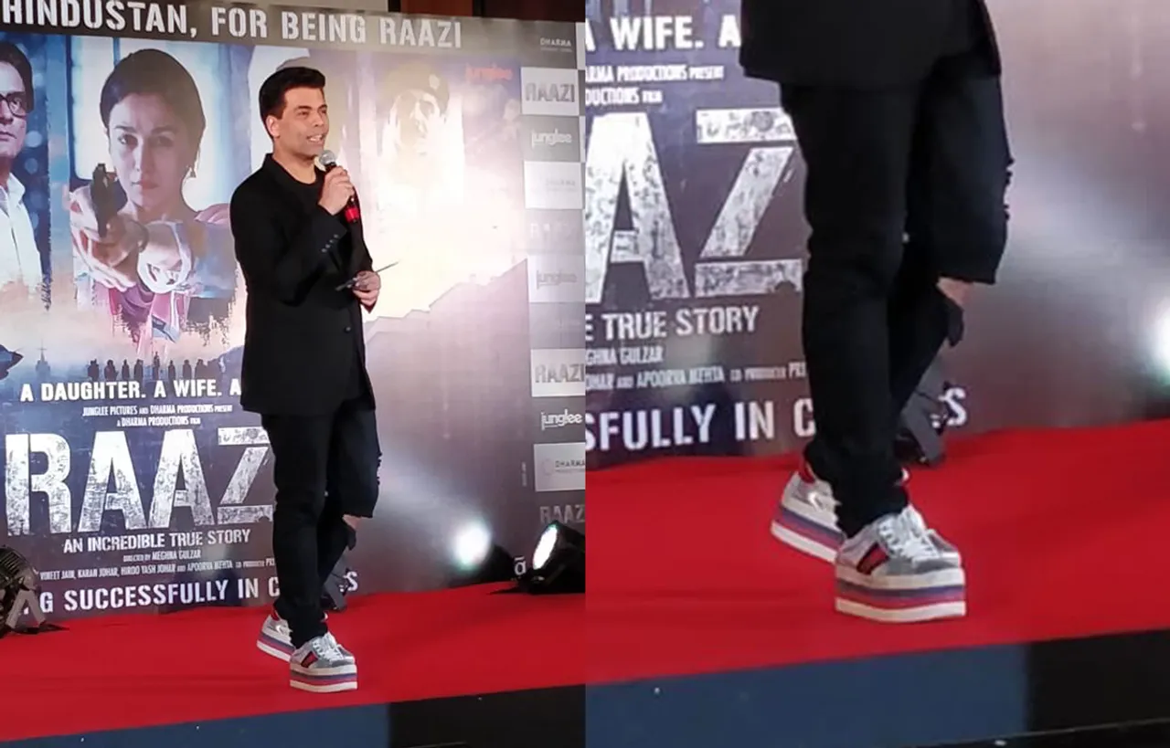 KARAN JOHAR'S DOUBLE DECKER SHOES