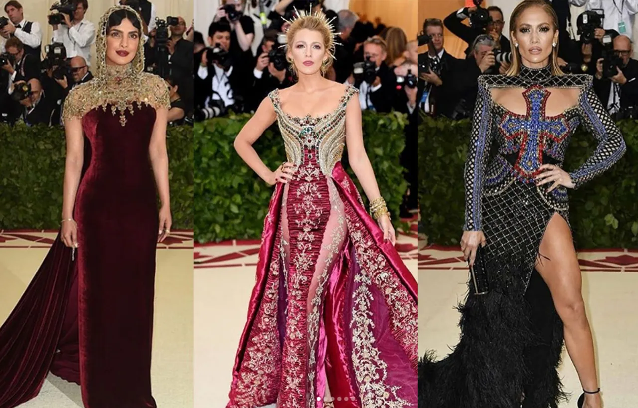 MET GALA 2018: STARS IN THEIR HEAVENLY BODIES THEME OUTFIT