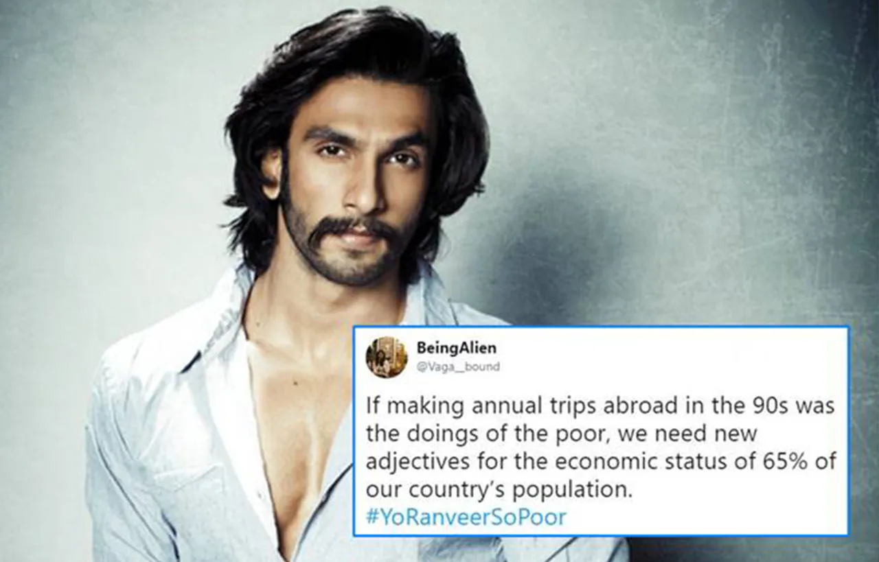 TWITTERATIS FEEL "POOR" FOR RANVEER SINGH