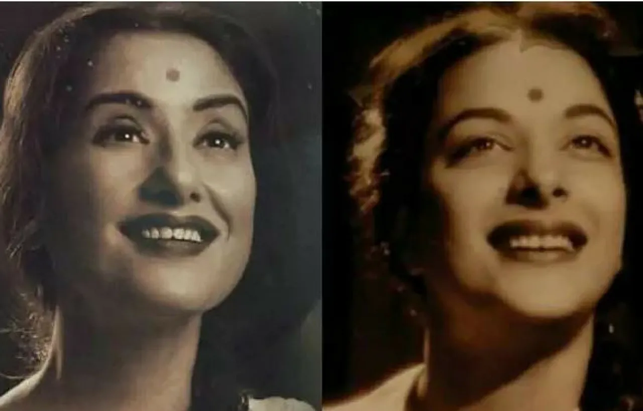 WE BET YOU CAN'T SPOT DIFFERENCE BETWEEN MANISHA KOIRALA AND NARGIS DUTT