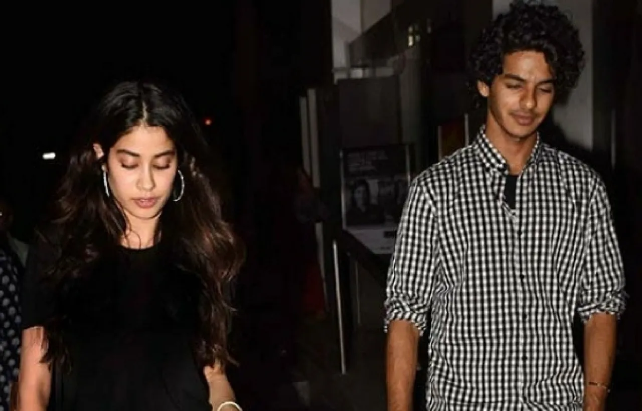 Watch Video: Ishaan Khatter protects Jhanvi Kapoor from a crazy fan