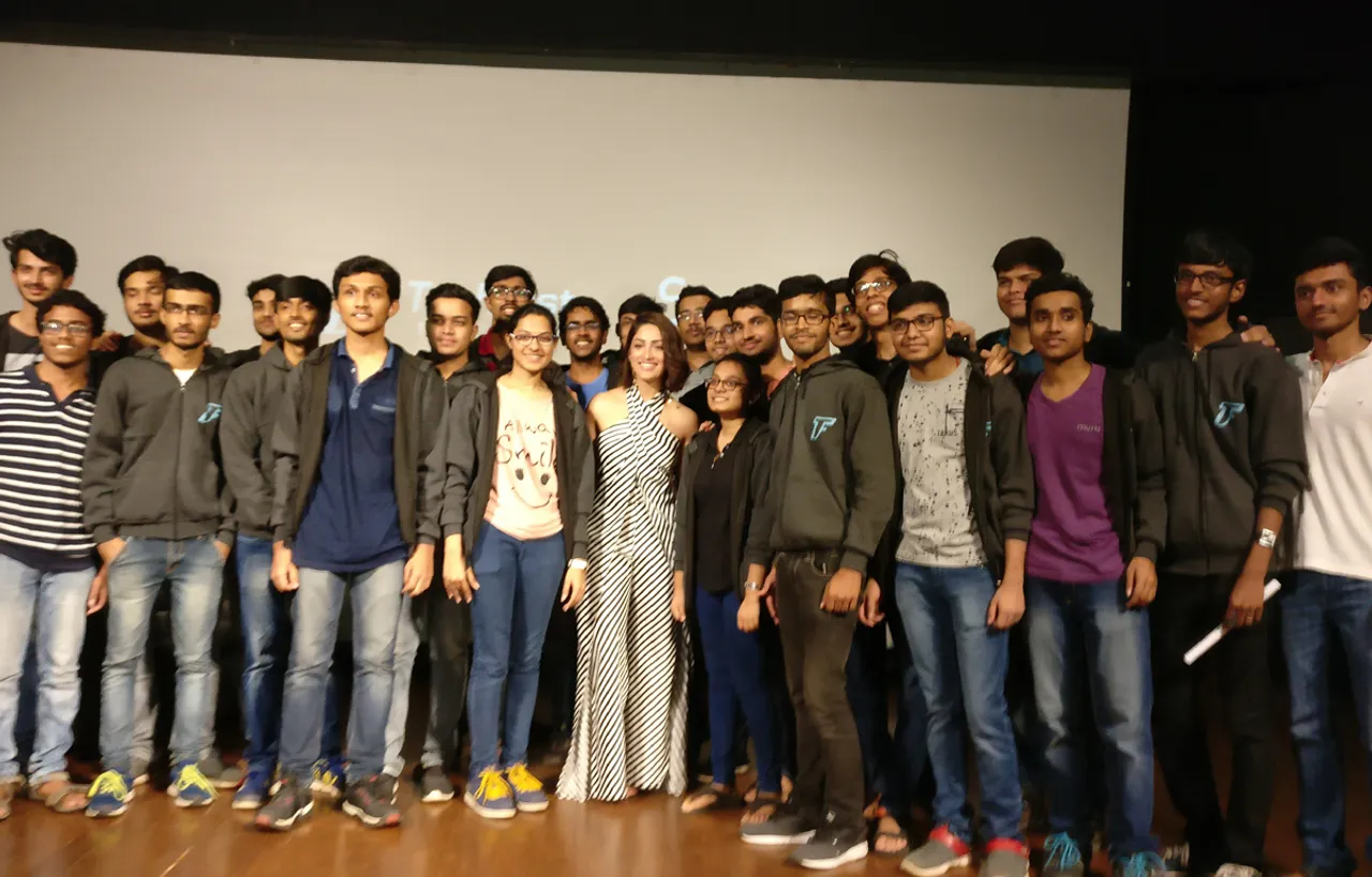 Yami conversed with IIT Powai students on Mental Health
