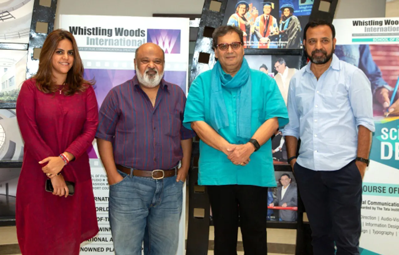 Saurabh Shukla at the 5th Veda session, hosted by Whistling Woods International