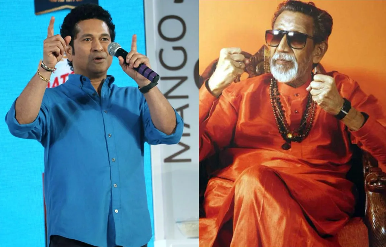 Bharat Ratna Sachin Tendulkar salutes Balasaheb Thackeray!